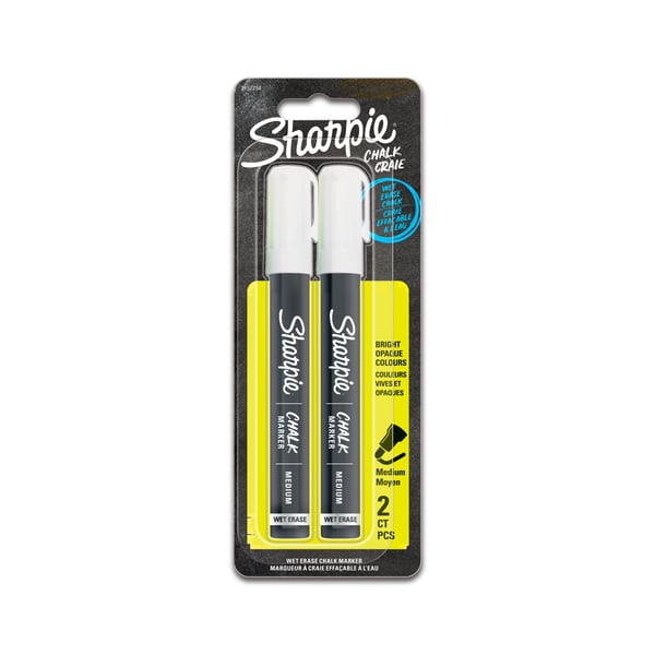 Sharpie 2157734 kridt markør Kugle Hvid 2 stk Sharpie 2157734 kridt markør Kugle Hvid 2 stk