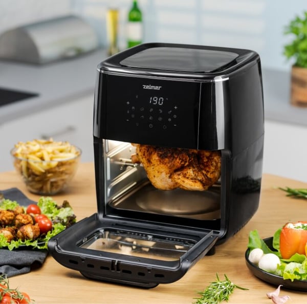 Zelmer ZAF7120 frituregryde Enkelt 12 L Enkeltstående 1700 W Lavfedt steger Sort
