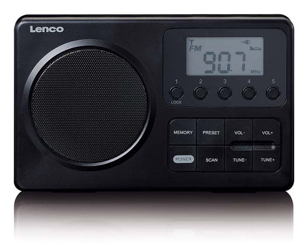 Pikkukuva 2 / 8: Lenco MPR-035BK Kannettava Analoginen & digitaalinen Musta