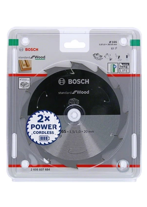 Bosch 2 608 837 684 pyörösahanterä 16,5 cm 1 kpl