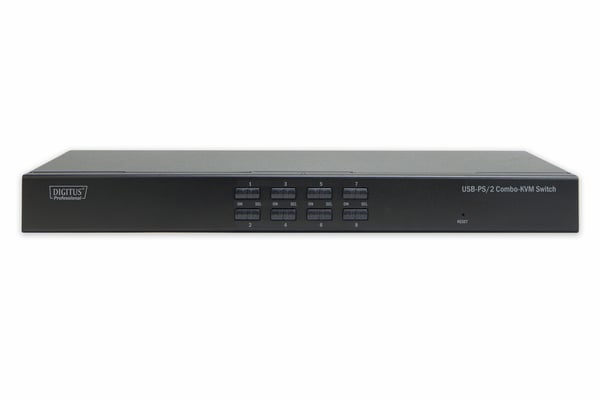 Digitus DS-23200-2 KVM-switchar Rackmontering Svart