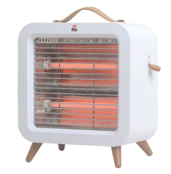 FM Calefacción EV-400 varmeapparat Indendørs Hvid 400 W Kvarts elektrisk rumvarmer