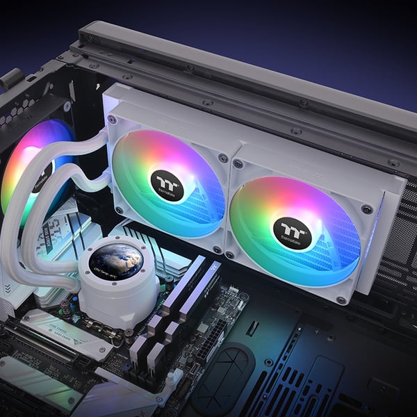 Thermaltake TH280 V2 Ultra ARGB Processor Væskekølingssæt Hvid 1 stk