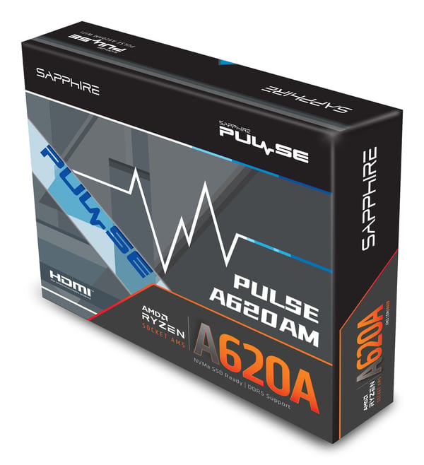 Miniatyrbillede 3 af 8: Sapphire PULSE A620AM AMD A620A Sokkel AM5 micro ATX