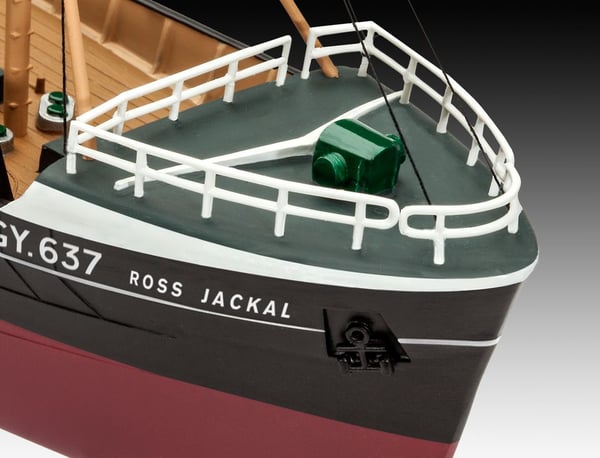 Miniatyrbild 4 av 7: Revell North Sea Trawler Fiskebåtsmodell Monteringssats 1:142