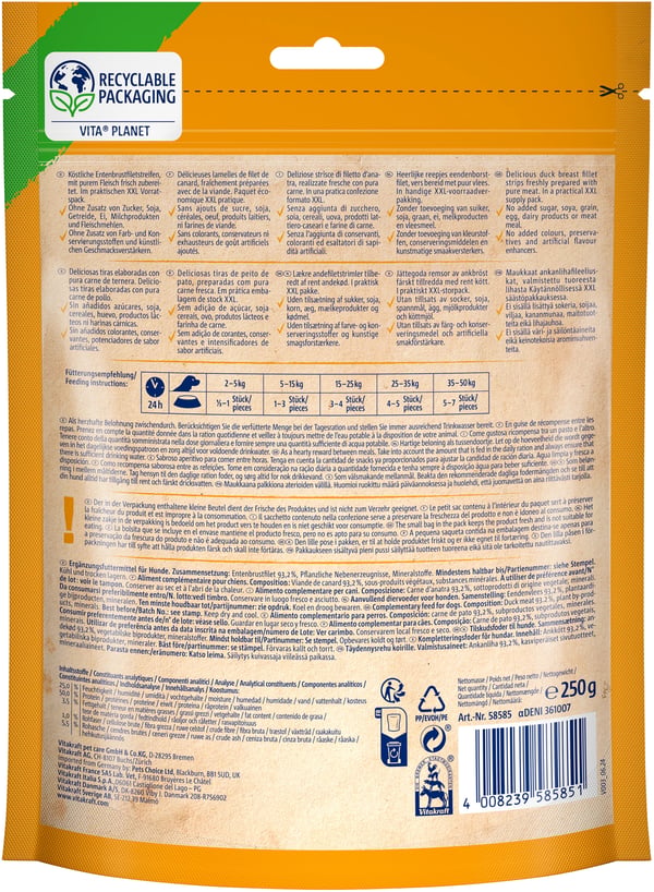 Vitakraft 58585 godbid til hund og kat Snacks And 250 g