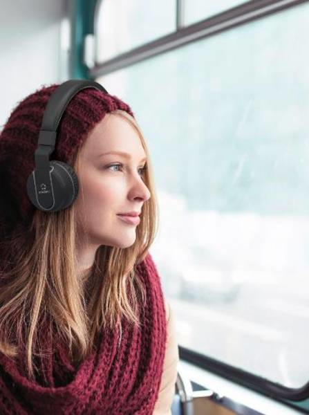 Miniatyrbillede 2 af 7: Renkforce RF-BTK-100 Headset Kabel & trådløs Opkald/musik Bluetooth Sort, Grå
