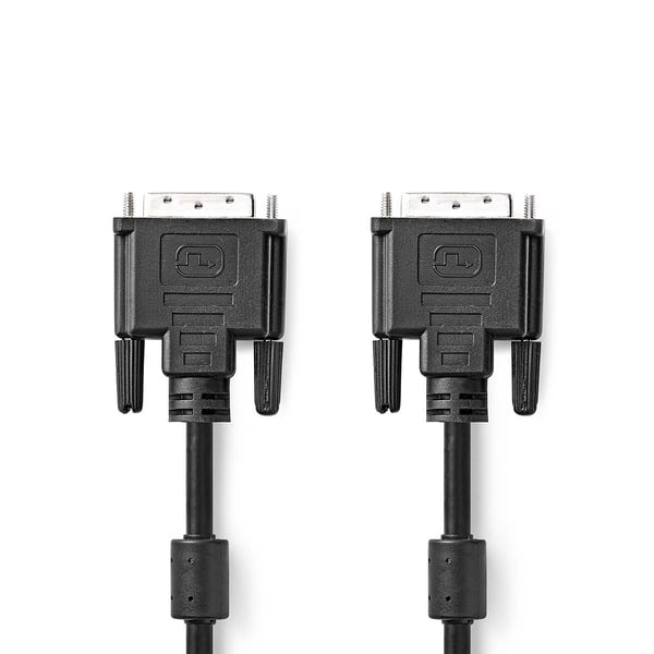 Nedis CCGL32001BK20 DVI kabel 2 m DVI-D Sort
