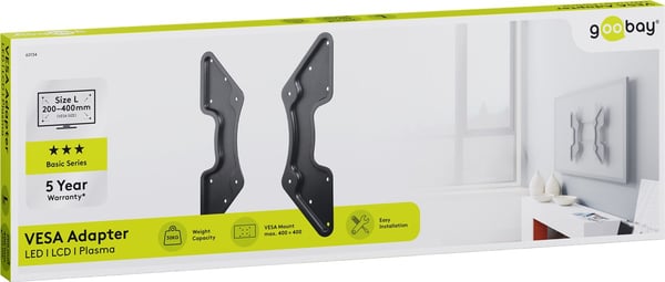 Goobay 60134 TV-kiinnike 139,7 cm (55") Musta