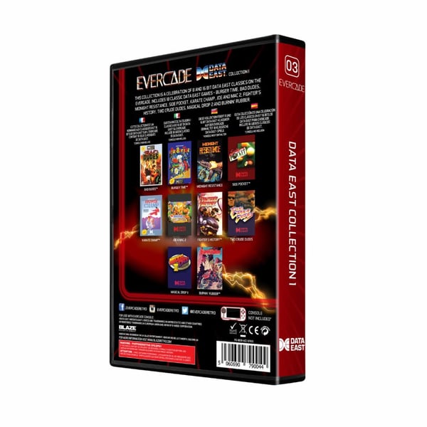Blaze Evercade DataEast Collection 1 Samling Flersproget