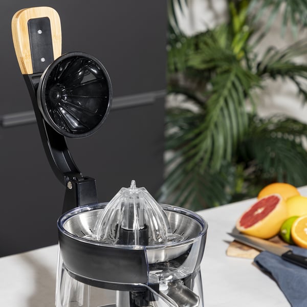 Miniatyrbillede 17 af 17: Princess 201862 elektrisk citruspresser 1 L 300 W Sort, Transparent, Træ