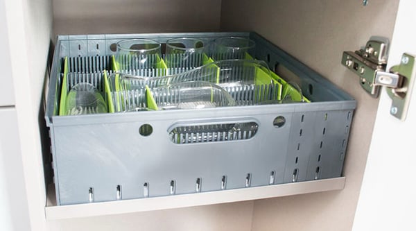 Miniatyrbillede 6 af 6: purVario 042-10403 opbevaringskasse Opbevaringsboks Rektangulær Anthracit, Grå, Lime