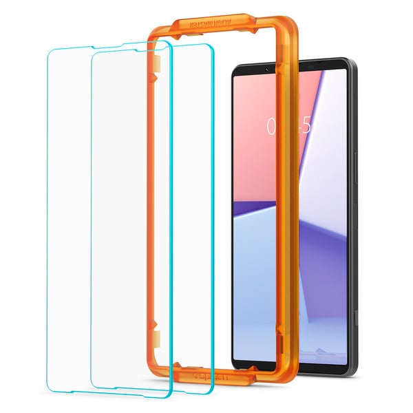 Miniatyrbillede 2 af 6: Spigen GLAS.tR AlignMaster Klar skærmbeskytter Sony 2 stk