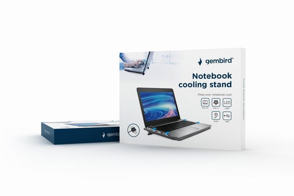 Miniatyrbillede 4 af 5: Gembird NBS-1F15-04 laptop stativ Sort 38,1 cm (15")