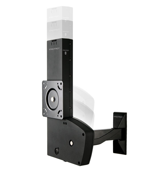 Pikkukuva 1 / 5: Ergotron 61-113-085 monitorin kiinnike ja jalusta 106,7 cm (42") Seinä Musta