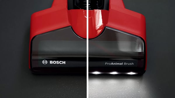 Bosch BBS711ANM upprättstående dammsugare och elektrisk sopborste Skaftdammsugare Batteri Torr Utan påse 0,3 l Svart, Röd, Rostfritt stål