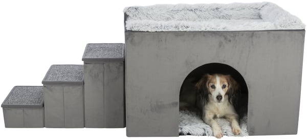 Miniatyrbillede 5 af 8: TRIXIE 38042 hunde- og katteseng Huleseng til kæledyr