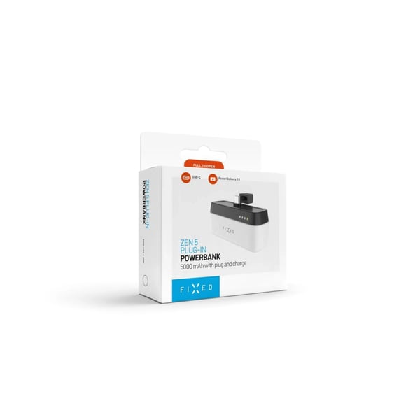 Miniatyrbillede 4 af 7: FIXED FIXZEN-5PL-WH powerbank 5000 mAh Hvid