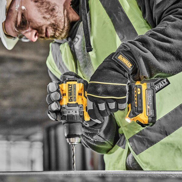 DeWALT DCD800E2T-QW bor 2000 rpm 1,28 kg Sort, Gul