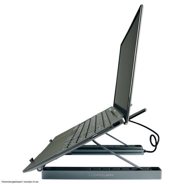 Miniatyrbild 19 av 20: LC-Power LC-HUB-C-MULTI-STAND Ställ för bärbara datorer Ställ till bärbara datorer Antracit