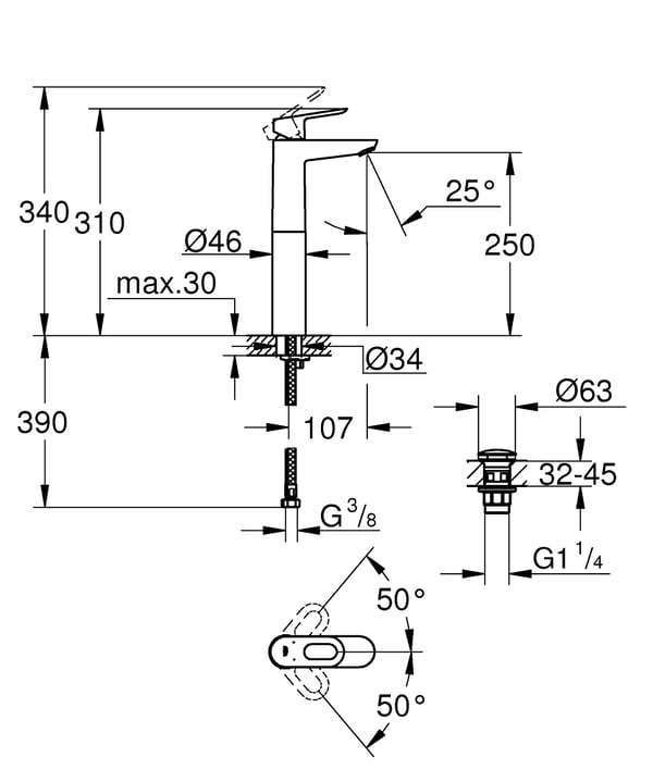 GROHE Start Loop Kromi