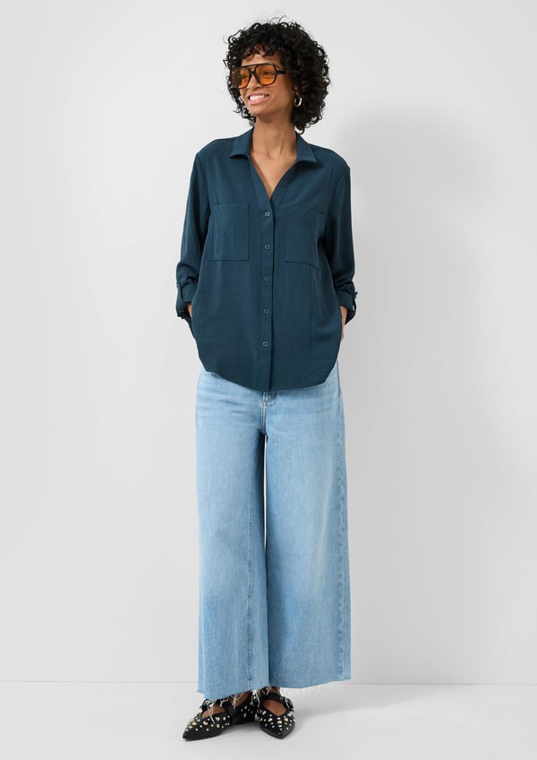 s.Oliver 2175165.5820.36 skjorte & top Bluse Langærmet Polyester