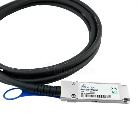 Miniatyrbild 2 av 4: BlueOptics P08216-001-BL InfiniBand och fiberoptisk kabel 0,5 m QSFP56 DAC Svart