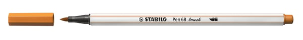 STABILO Pen 68 brush filtpen Mellem Okker 1 stk STABILO Pen 68 brush filtpen Mellem Okker 1 stk
