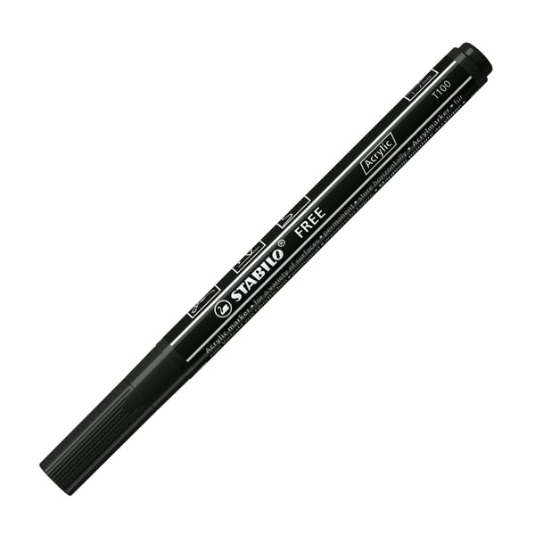 STABILO FREE Acrylic speedmarker 1 stk Sort