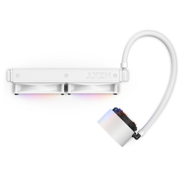 Miniatyrbillede 6 af 6: NZXT Kraken Elite 240 RGB Processor Alt-i-en væskekøler 12 cm Hvid 1 stk