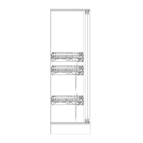 Miniatyrbillede 3 af 4: Hettich 9209632 skufferulle & -skinne 40 kg