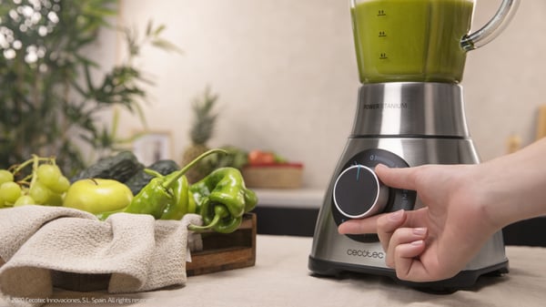Miniatyrbillede 2 af 10: Cecotec Power Black Titanium 1300 Perfectmix 1,8 L Bordplade blender 1300 W Sort, Titanium