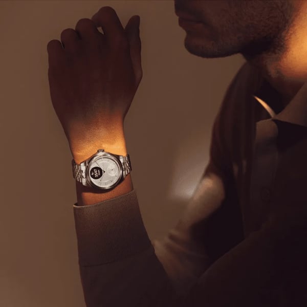 Miniatyrbillede 3 af 4: Withings ScanWatch Nova OLED 39 mm Hybrid Grå, Titanium GPS (satellit)