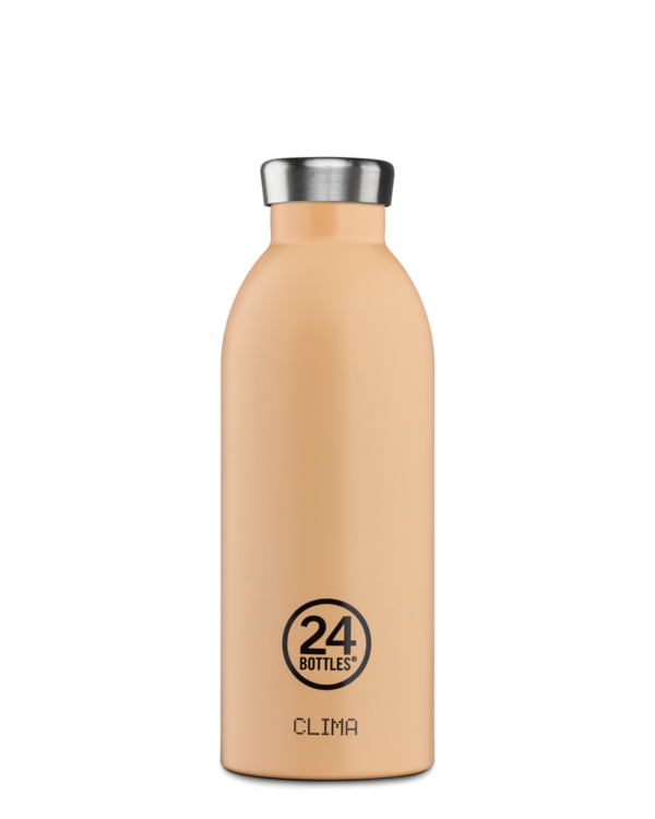 Miniatyrbillede 1 af 3: 24Bottles Clima Dagligt forbrug 500 ml Rustfrit stål Orange, Fersken