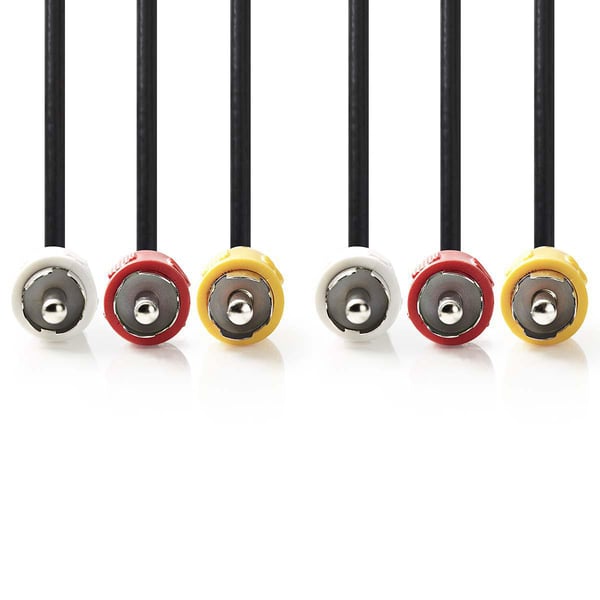 Miniatyrbillede 2 af 3: Nedis CVGP24300BK100 composite videokabel Sort