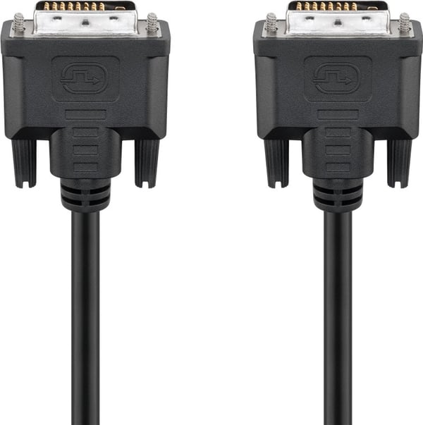 Goobay 50851 DVI kabel 2 m DVI-D Sort