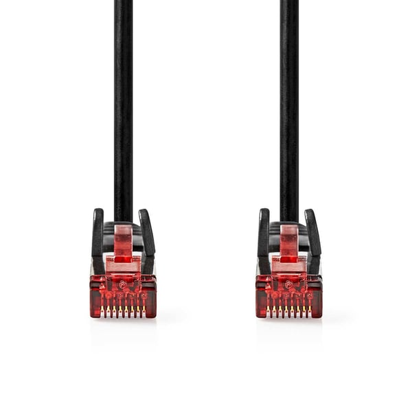 Nedis CCGL85200BK05 netværkskabel Sort 0,5 m Cat6 U/UTP (UTP) Rund