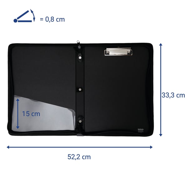 MAUL 2361390 mappar Plast Svart A4