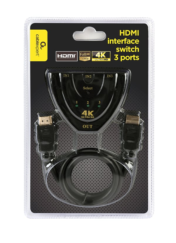 Gembird DSW-HDMI-35 keskitin Musta