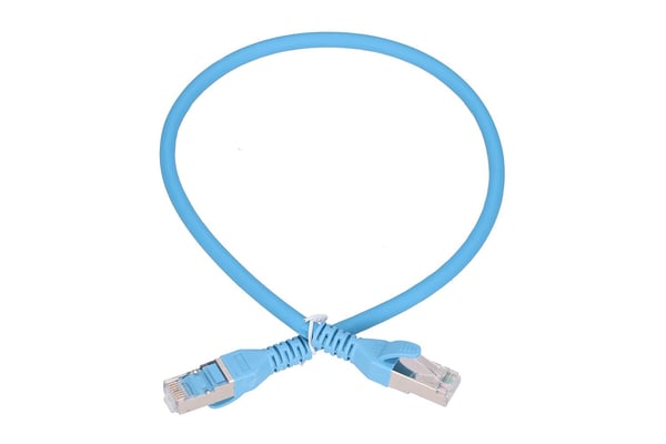 Miniatyrbillede 1 af 4: Extralink EX.6549 netværkskabel Blå 0,5 m Cat6a SF/UTP (S-FTP) Rund