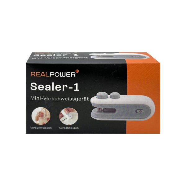 RealPower 495515 vakuum forsegler Sort, Sølv