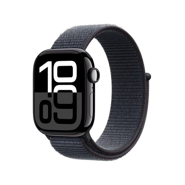 Apple Watch Series 10 OLED 42 mm Digitaalinen 374 x 446 pikseliä Kosketusnäyttö Musta Wi-Fi GPS (satelliitti)
