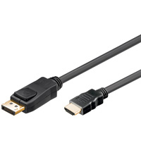 Goobay 1m DP/HDMI DisplayPort Sort