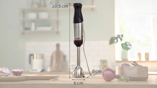 Bosch Serie 6 MSM6M610 blender Nedsænkning blender 1000 W Sort, Rustfrit stål