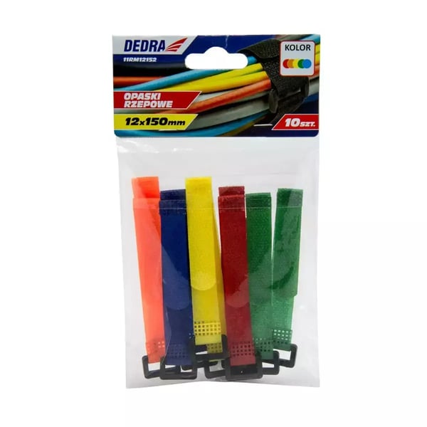 Pikkukuva 2 / 3: DEDRA 11RM12152 nippuside Velcro Monivärinen 10 kpl