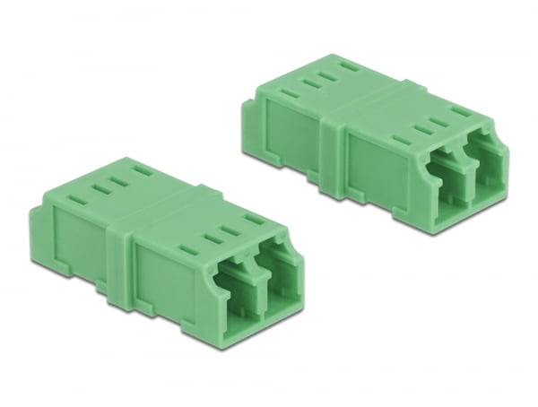 DeLOCK 85924 fiber adapter LC 4 stk Grøn