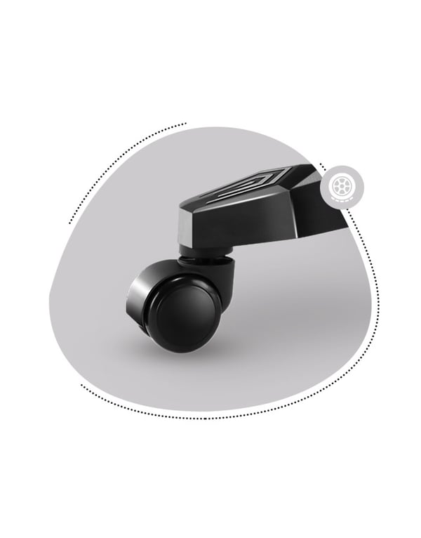 Huzaro Ranger 6.0 RGB Universal gamingstol Spand (vugge) sæde Sort