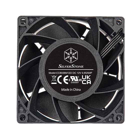 Miniatyrbild 5 av 10: Silverstone FHS 80X Datorväska Fan 8 cm Svart 1 styck