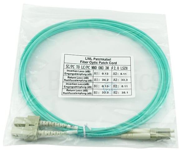 BlueOptics SFP3132EU3MK InfiniBand og fiberoptisk kabel 3 m LC SC Turkisfarve