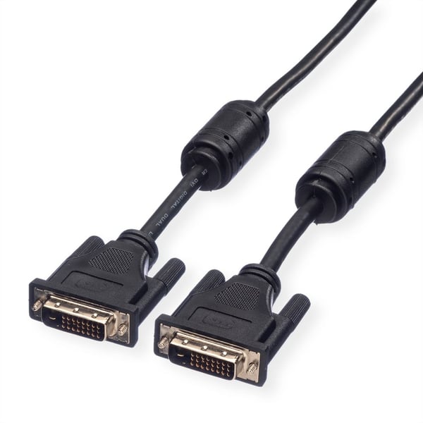 Miniatyrbillede 1 af 3: ROLINE 11.04.5556 DVI kabel 7,5 m DVI-D Sort